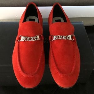 COPY - Rag & Bone Red Suede Cooper Loafers, in Box, Never Worn.
